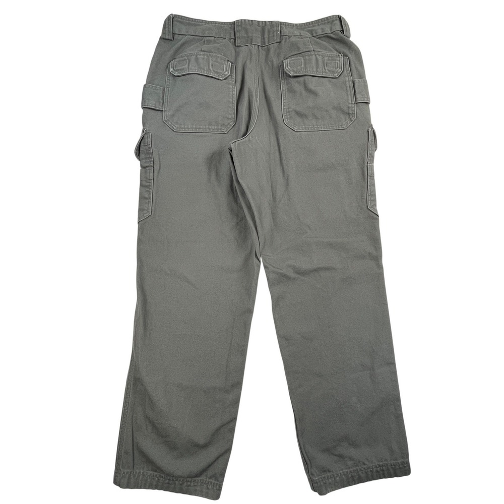 Duluth Trading Co Fire Hose Relaxed Fit Cargo Pants Mens 38x34 Gray 92204